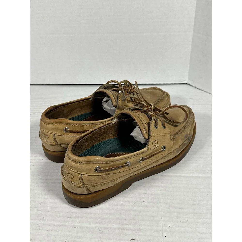 Sperry Top-Sider Mens 10.5M Tan Leather Boat Shoes Loafers 0764043